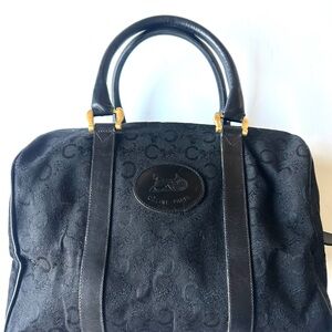 Celine Black Monogram Boston Bag